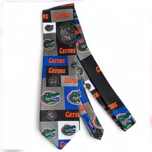 Vintage 2003 University of Florida Gators Block & Play Polyester Novelty Necktie